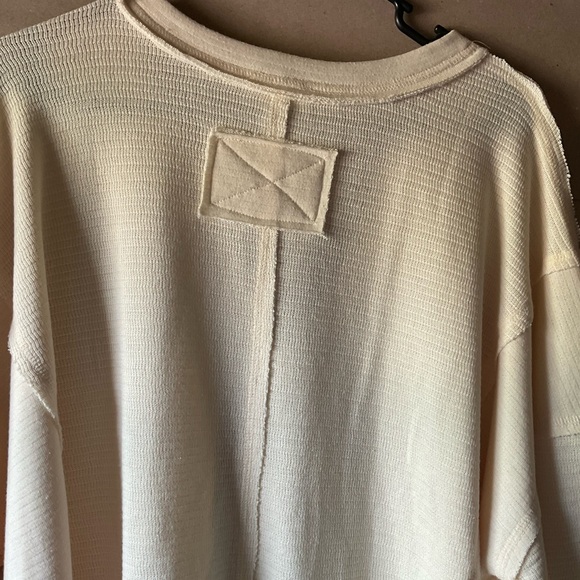 Perch by blu pepper top. Cream. Long sleeve. Size 1X - Picture 11 of 14
